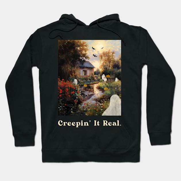 Halloween Cat Lover Gift Spooky Season Cat Halloween Dream Team Hoodie by TayaDesign